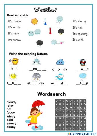 Homework: Weather 3°