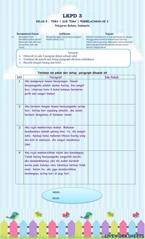 Lkpd 2 t2st1pb2 : Bahasa Indonesia