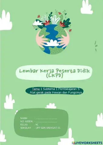 LKPD Kelas 5 Tema 1 Subtema 1 Pembelajaran 5