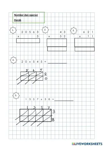 darab dan bahagi matematik tahun 4