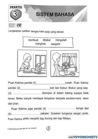 Latihan kata kerja aktif transitif