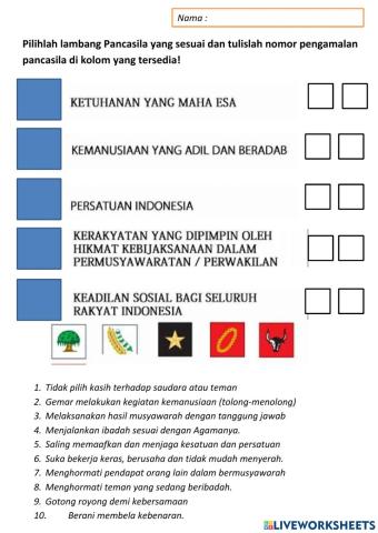 Nilai-nilai Pancasila
