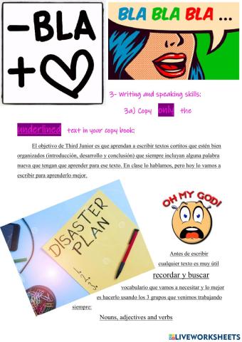 Speaking and writing skills