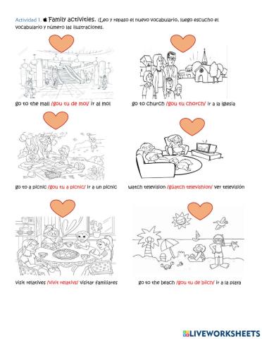 Family activities for third grade