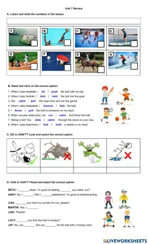Review Unit 7(2 pages)