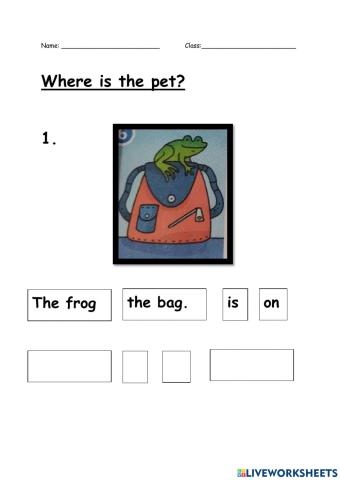 Preposition (on,in,under)