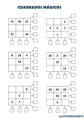 Cuadrados mágicos