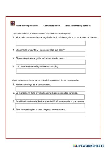 Comillas y paréntesis