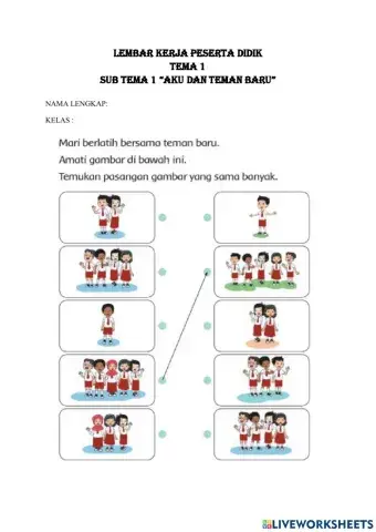 Menghubungkan bilangan