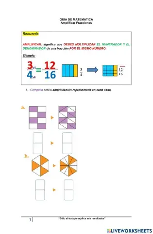 Amplificar Fracciones