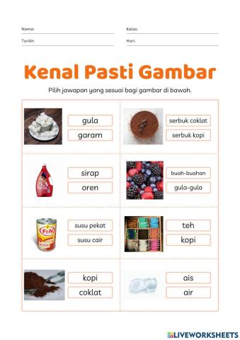 Bahan Penyediaan Minuman