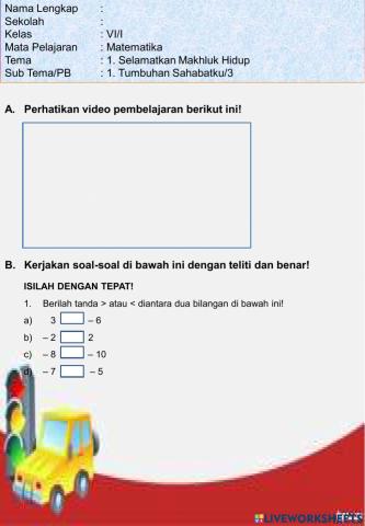 Pengertian bilangan bulat