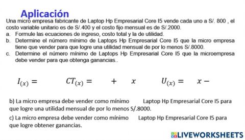 Inecuaciones Empresariales 3