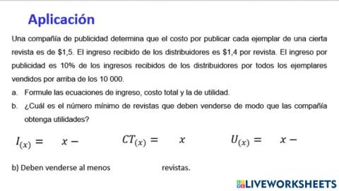 Inecuaciones Empresariales 6