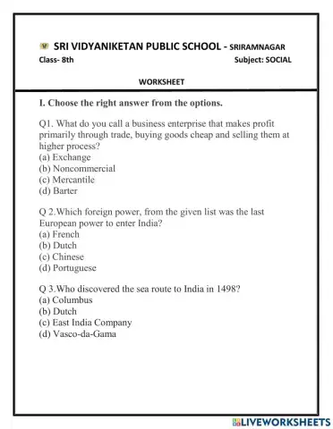 8th class History chapter 2