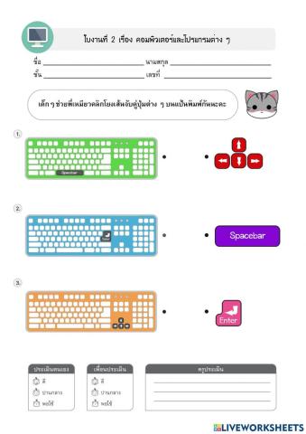 คอมพิวเตอร์และโปรแกรมต่าง ๆ