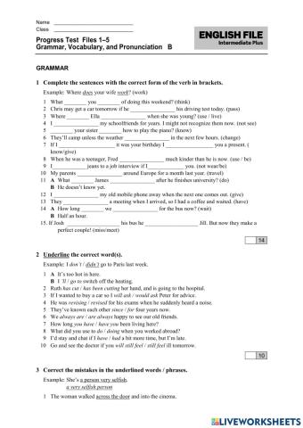 Billennium  yearly test