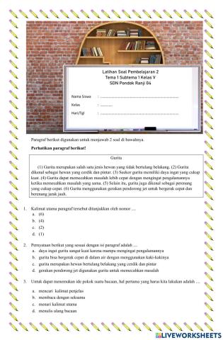 Tema 1 Subtema 1 Pembelajaran 2