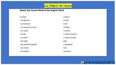 Les Objets de Classe