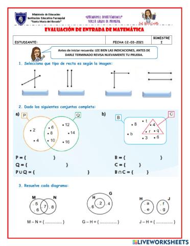 Evaluacion de entrada