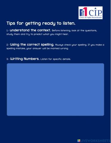 Tips for getting ready to listen