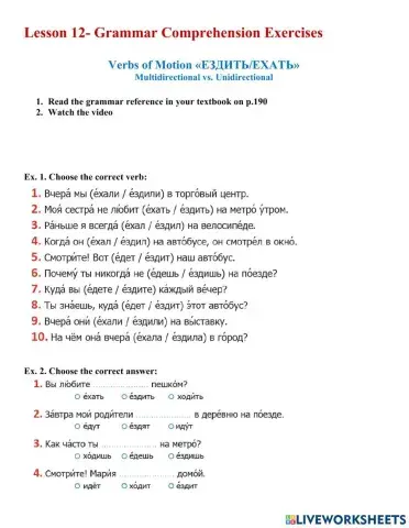 L.12 -grammar comprehension