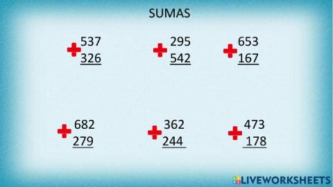Sumas y restas