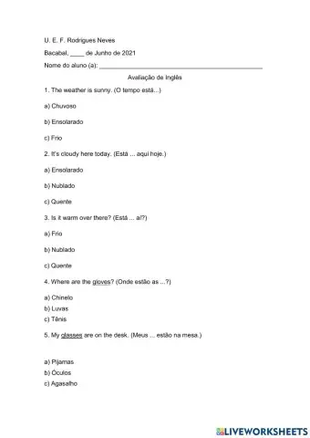 Paisagem - elementos da paisagem e clima