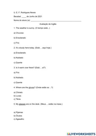Paisagem - elementos da paisagem e clima