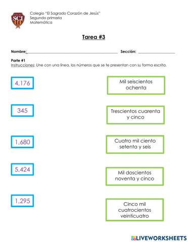 Escritura de números