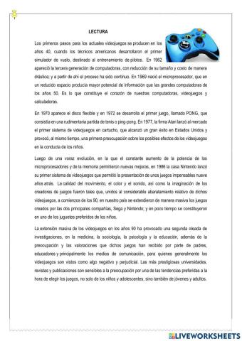 Lectura videojuegos