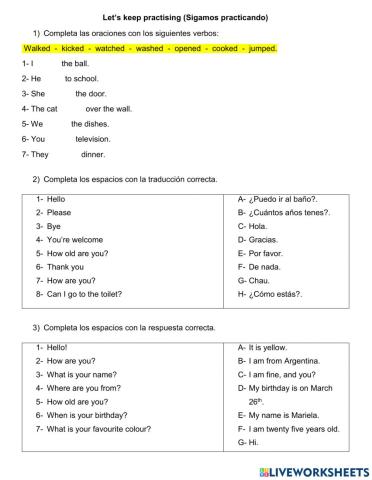 Seguimos practicando