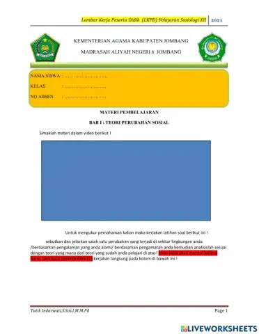 Sosiologi kelas XII pertemuan ke-2
