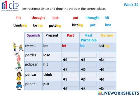 KIDS Verbs Week 24
