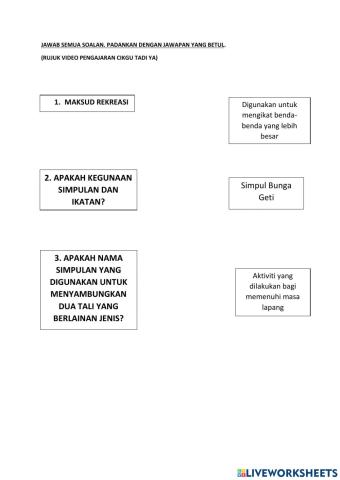 Unit 7 : rekreasi dan kesenggangan