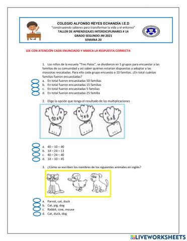 Evaluación taller - 14