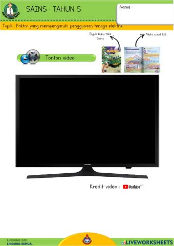 Sains T5 - Faktor yang mempengaruhi penggunaan tenaga elektrik