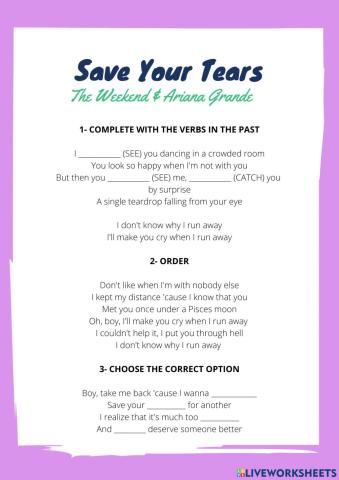 Save Your Tears