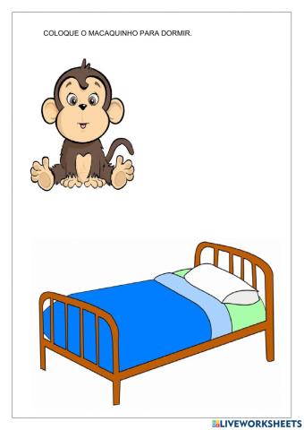 Colocar o macaquinho para dormir