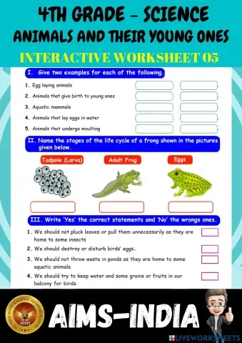4th-science-ps05-animals and their young ones
