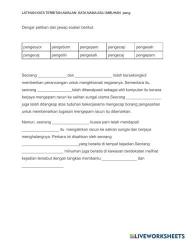 AWALAN KATA NAMA penge-