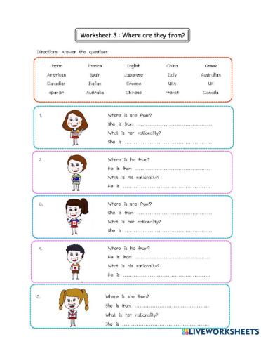 Where are they from?