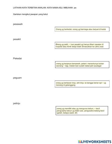 AWALAN KATA NAMA pe-