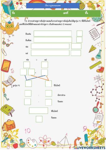 กฏเมนเดลข้อ 8