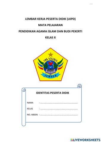 Aku selalu dekat dengan allah swt (lkpd 1)