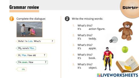 Starter Grammar Revision