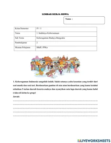 Tema 1 indahnya kebersamaan