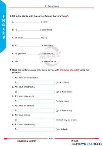 Unidad 5 - inglés 2°