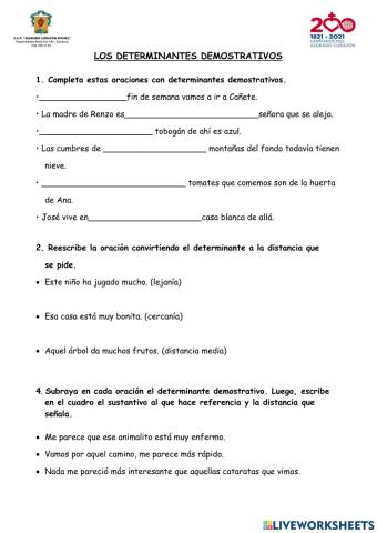 DETERMINANTES Y PALABRAS COMPUESTAS