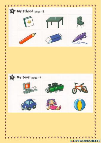 Словарик и песни из книги Kids' box 1